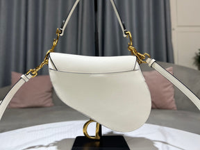 Dior Saddle White Bag