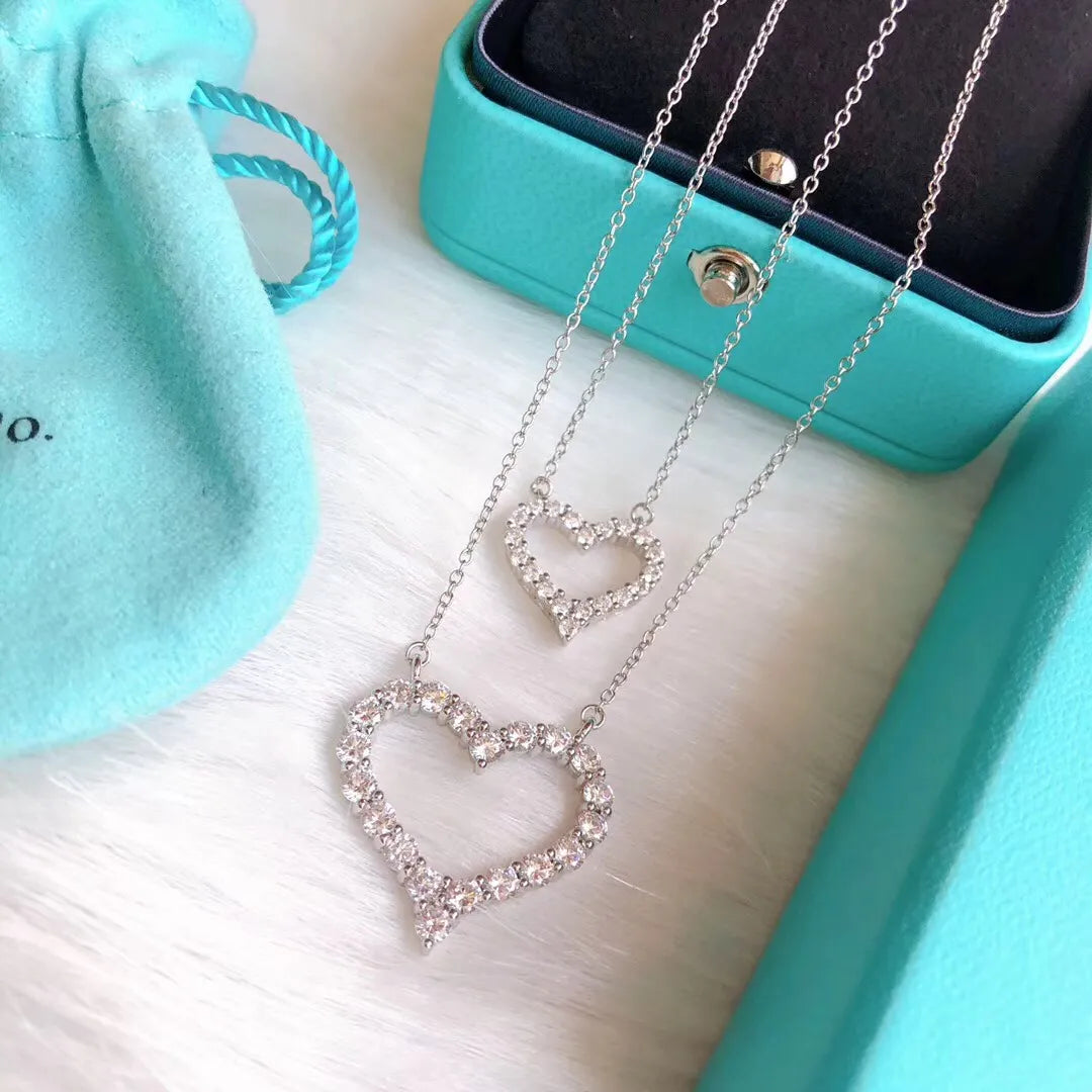 Tiffany Hollow Love Necklace