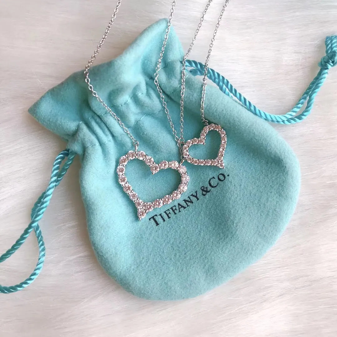 Tiffany Hollow Love Necklace