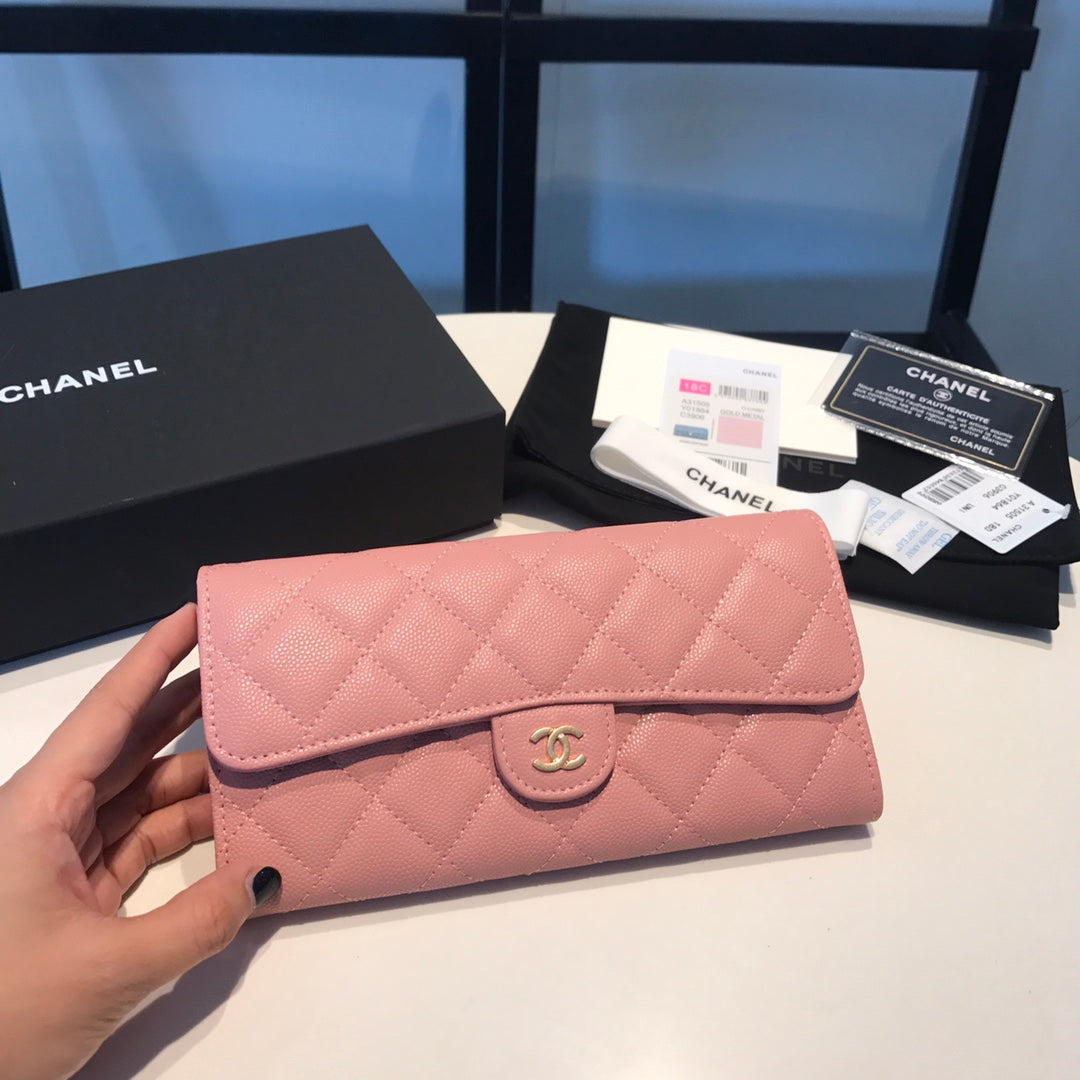 Chanel Rhombic Two-Fold Flap Wallet