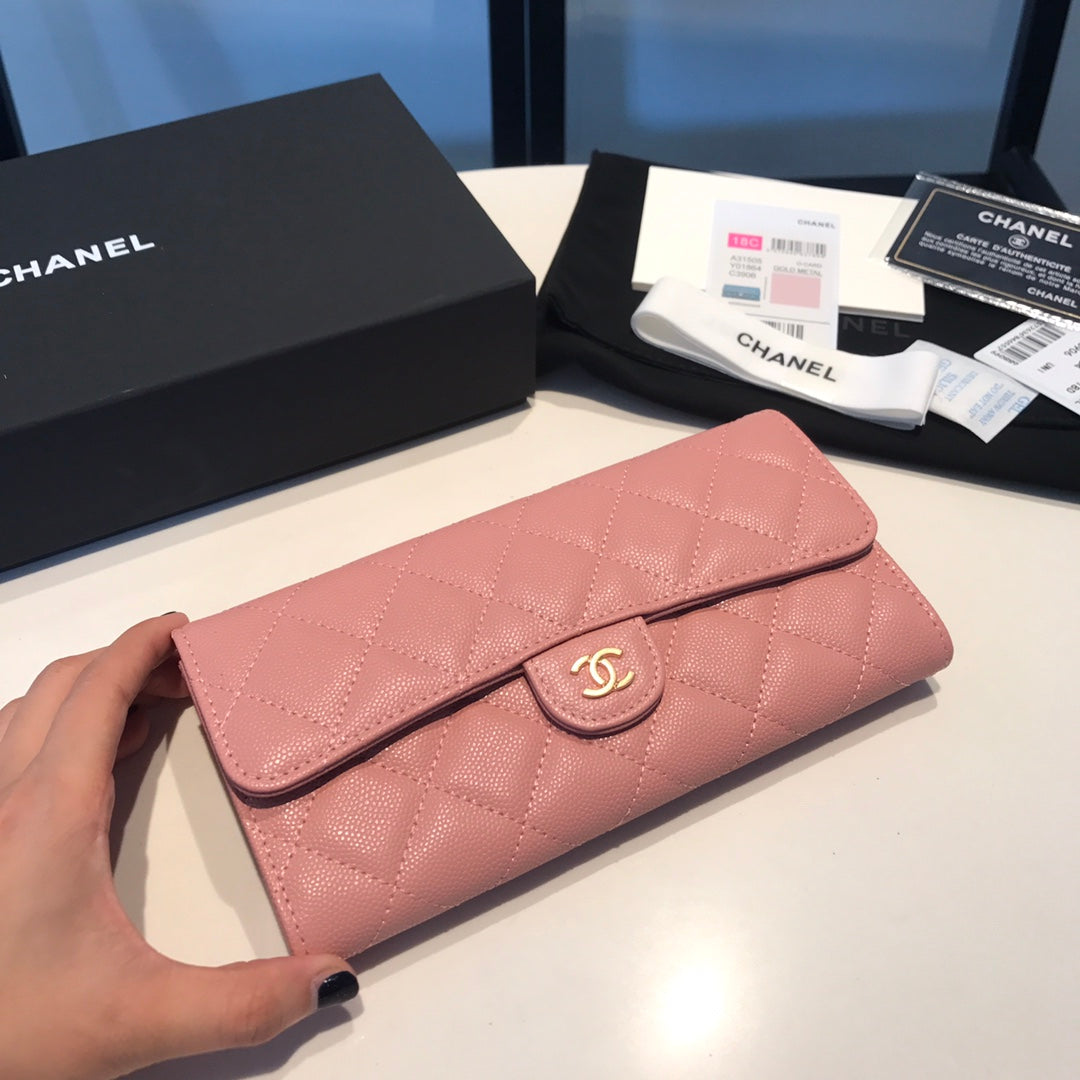 Chanel Rhombic Two-Fold Flap Wallet