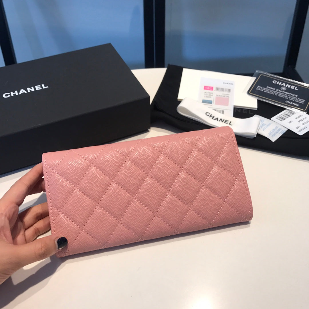 Chanel Rhombic Two-Fold Flap Wallet