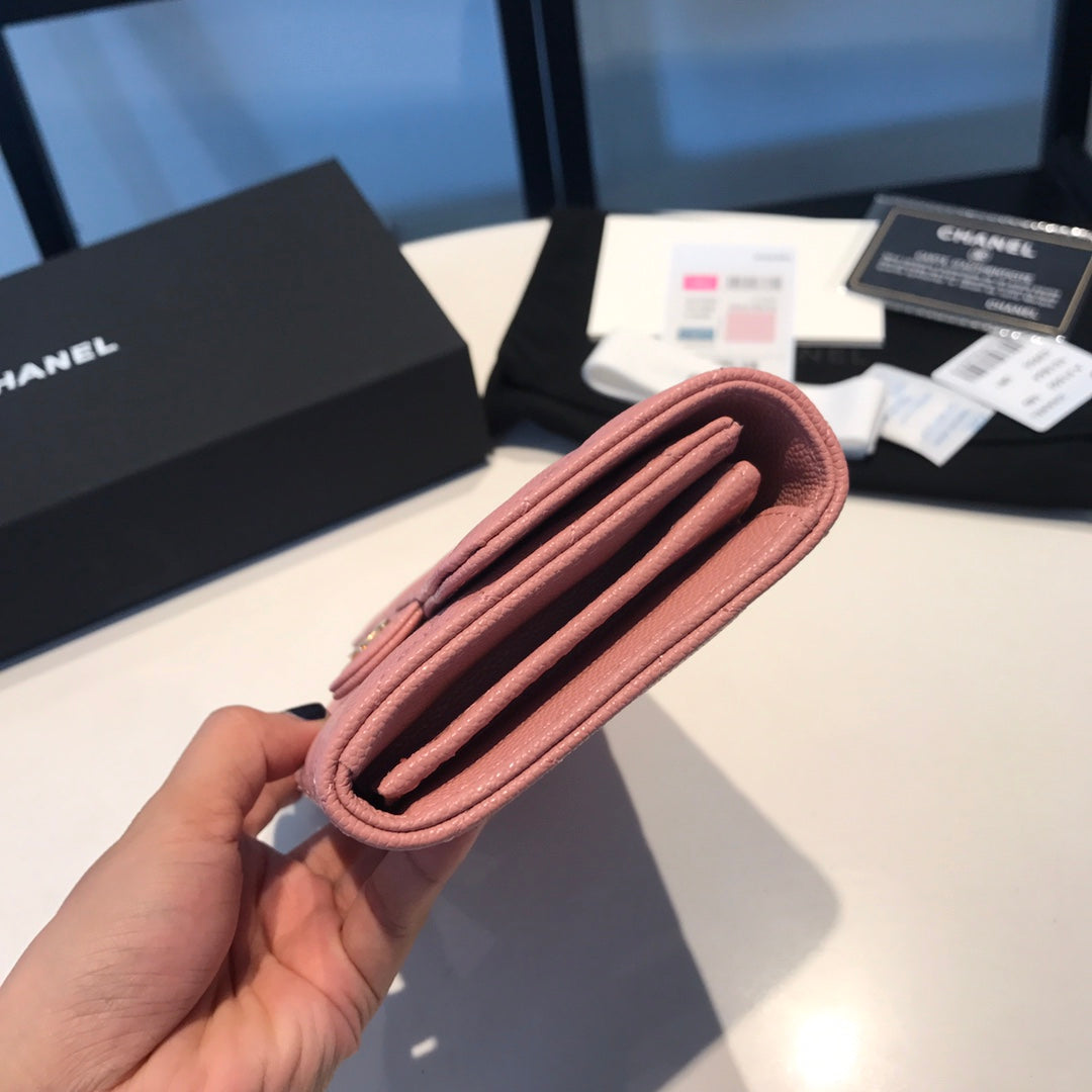 Chanel Rhombic Two-Fold Flap Wallet