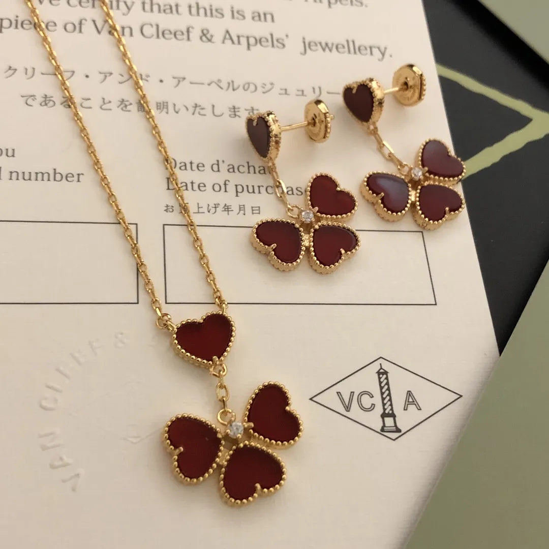 Van Cleef & Arpels Sweet Series Earrings & Necklace