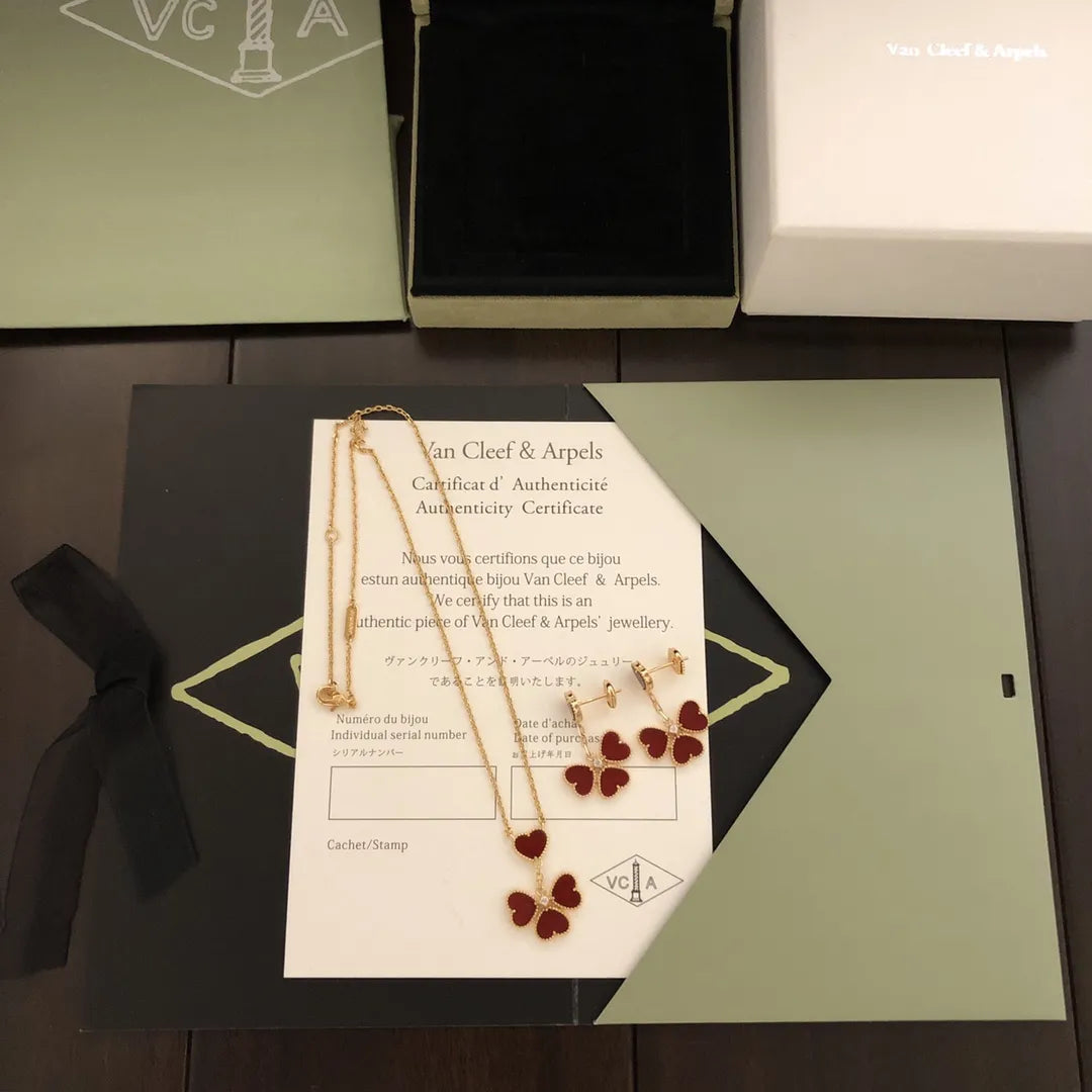 Van Cleef & Arpels Sweet Series Earrings & Necklace