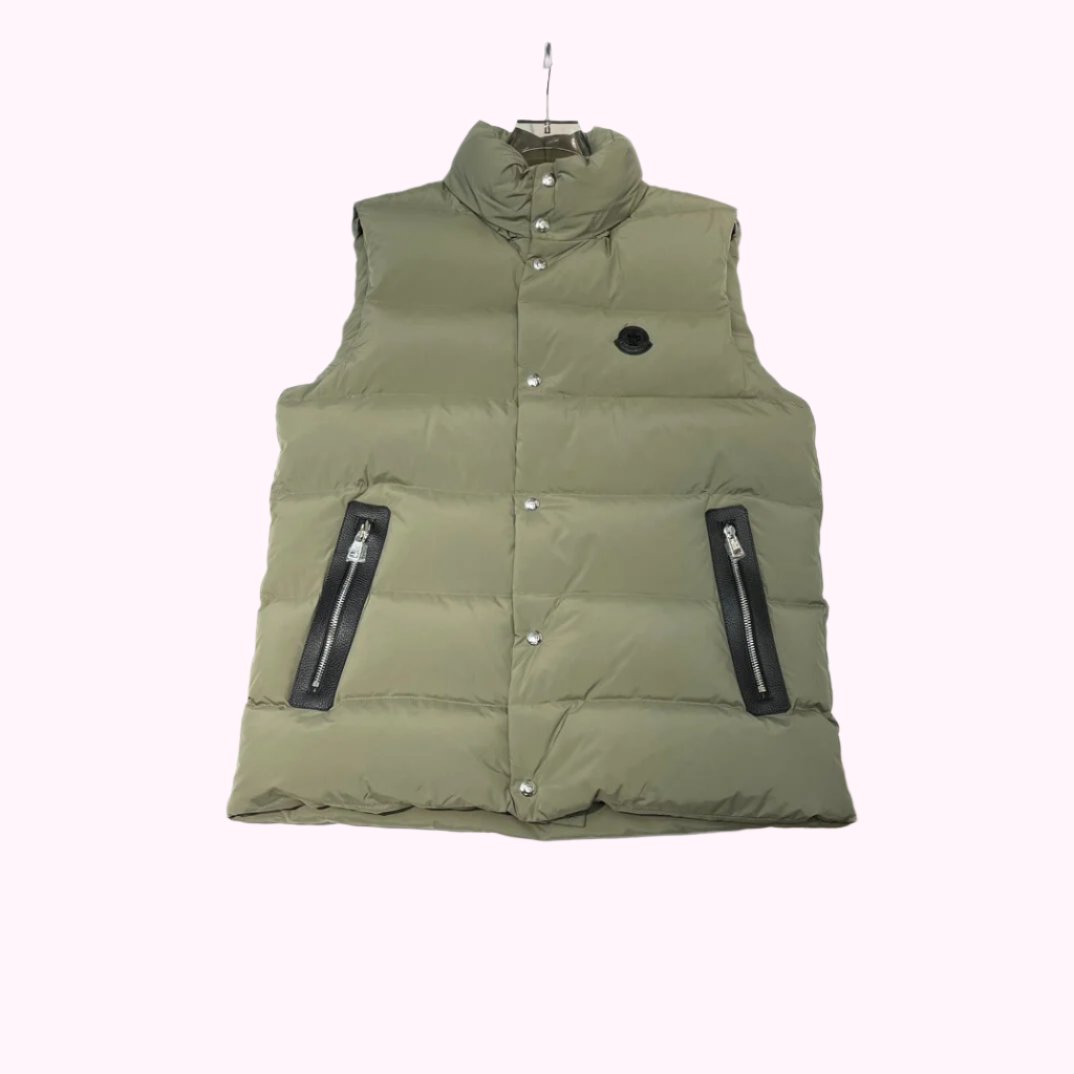 Moncler Sleeveless Green Down Vest New Arrivals 2023