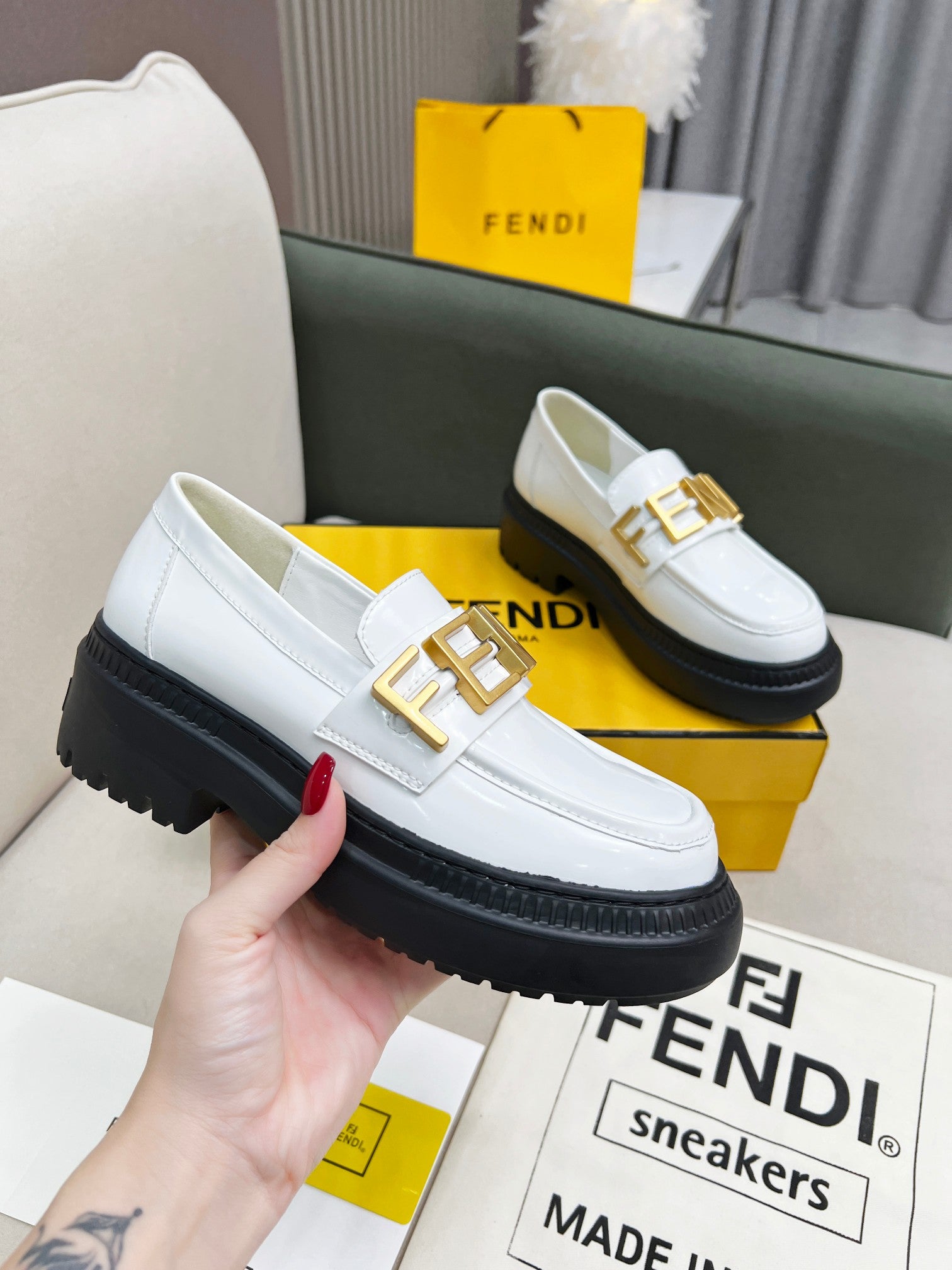 FENDI New Thick-Soled Martin Boots