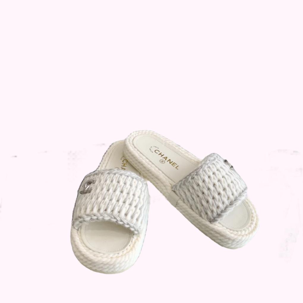 Chanel 2022ss Woven Slippers