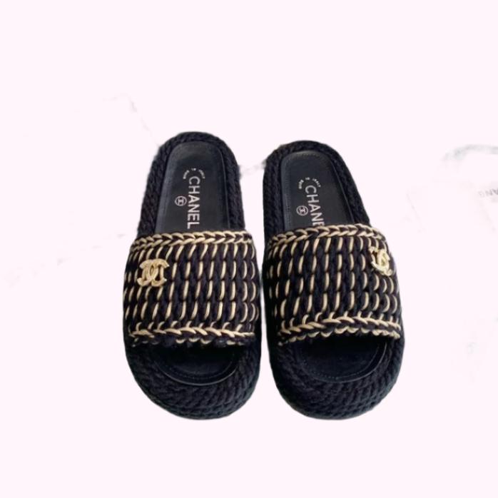 Chanel 2022ss Woven Slippers