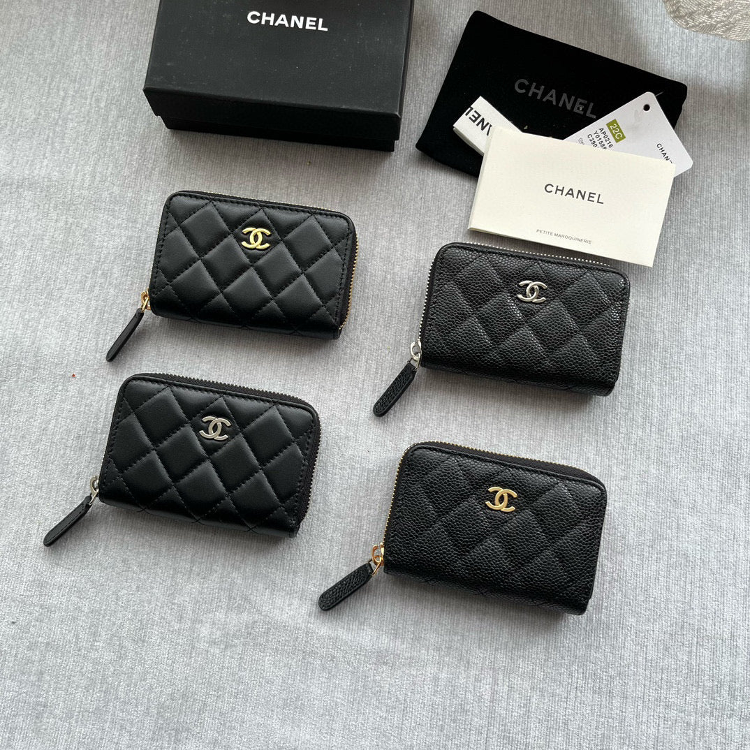 Chanel Zipped Coin Purse Wallets