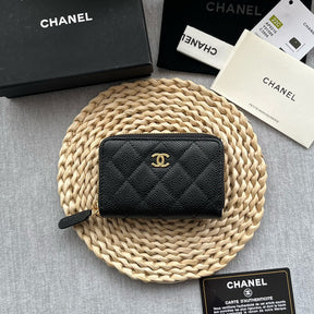 Chanel Zipped Coin Purse Wallets