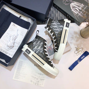 Dior High Top Sneakers White and Black