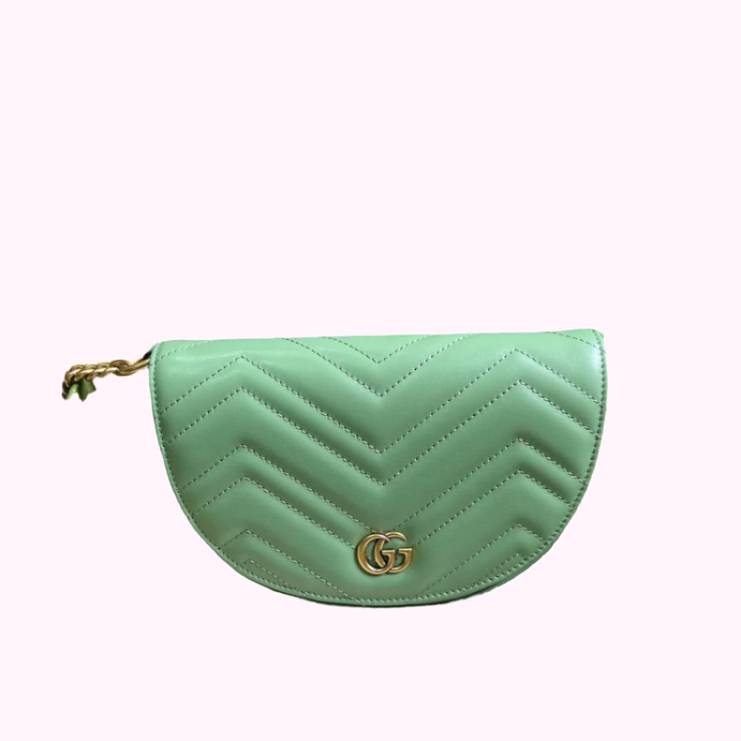 Gucci Mini GG Marmont Leather Shoulder Bag