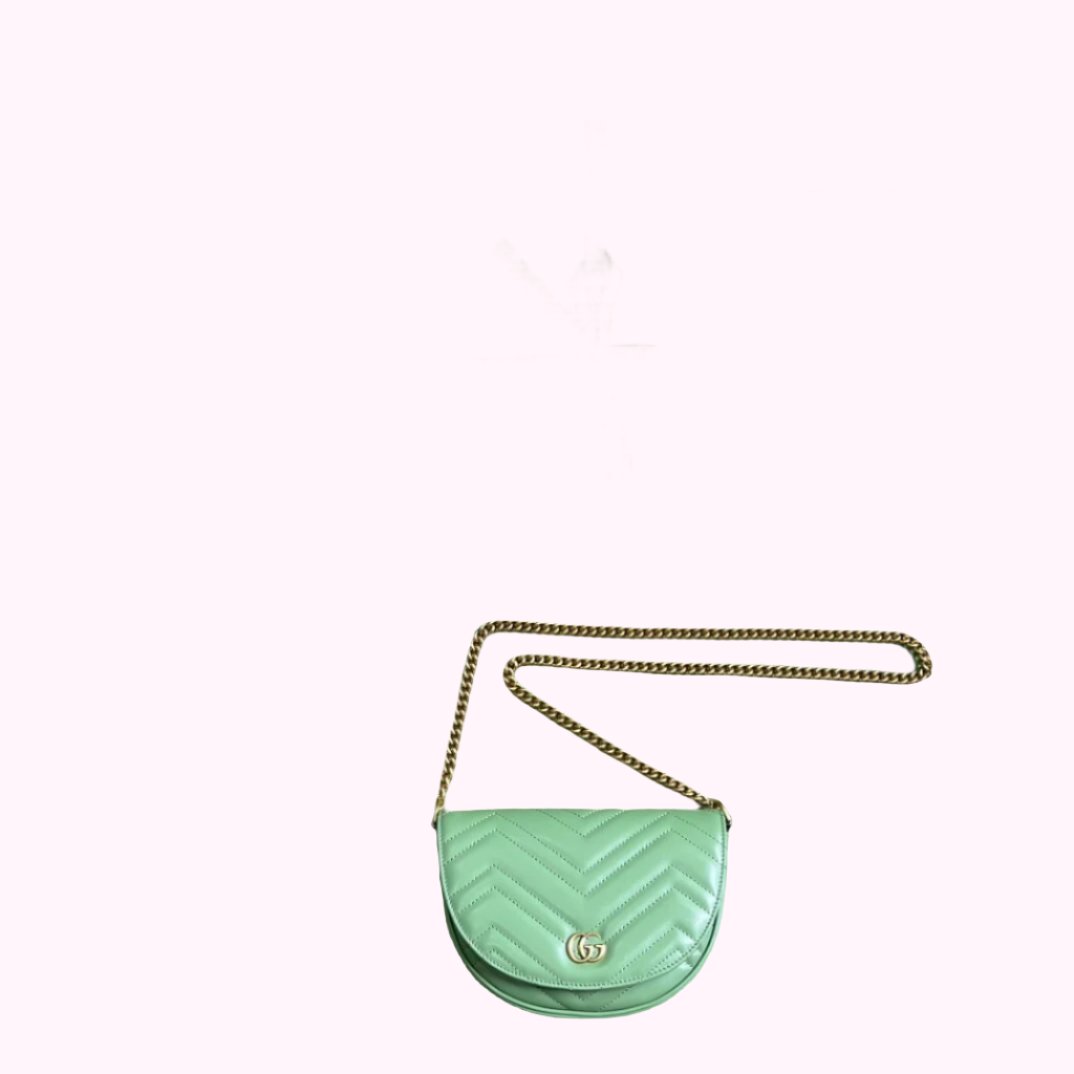 Gucci Mini GG Marmont Leather Shoulder Bag