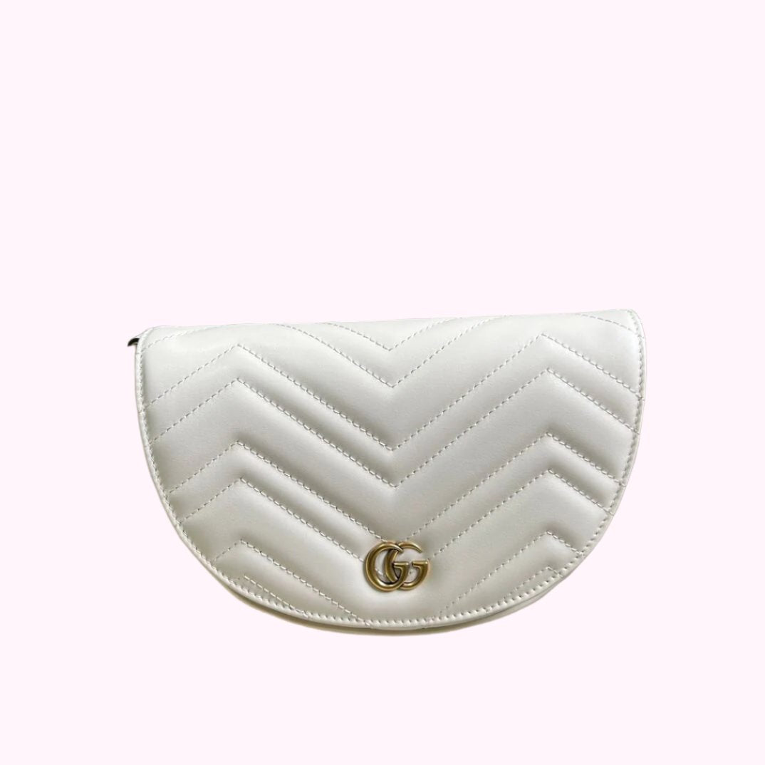 Gucci Mini GG Marmont Leather Shoulder Bag